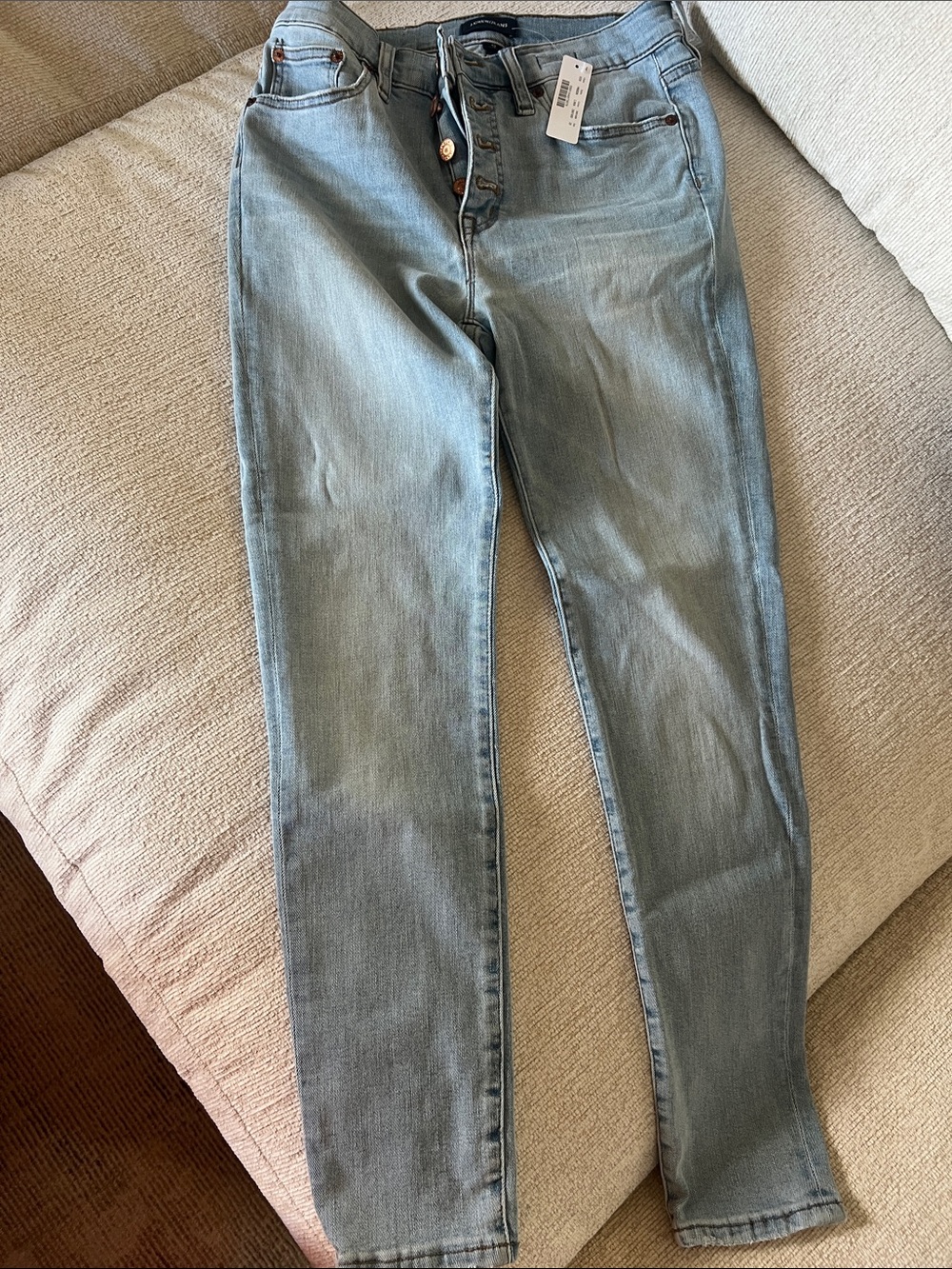NWT J Crew Light Wash High-Rise Button-Fly Jeans